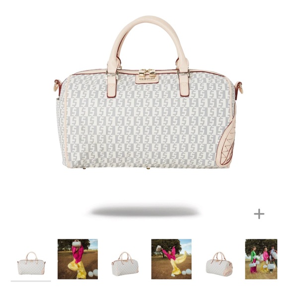 Sprayground Handbags - Sprayground Cream and White Satchel